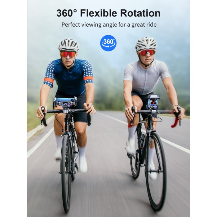 Cuvccn Bike Lights, Rechargeable Bicycle Lights Set Super Bright 8+12