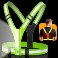 Cuvccn LED Reflective Vest Super Bright Lighting, 360° Visible Running Light for Runners, Waterproof Adjustable Reflective Running Vest Headlamp for Men/Women/Kids Night Walking/Running/Cycling Cuvccn LED Reflective Vest Super Bright Lighting, 360° Visible Running Light for Runners, Waterproof Adjustable Reflective Running Vest Headlamp for Men/Women/Kids Night Walking/Running/Cycling