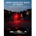 Cuvccn 100LM Warning Light for Dog Walking, Bag, Stroller, Camping, 2 Pack 4 Modes & RGB Hands Free Flashlights, Dog Collar Light Rechargeable, Waterproof & Zinc Alloy Dog Lights for Night Walking
