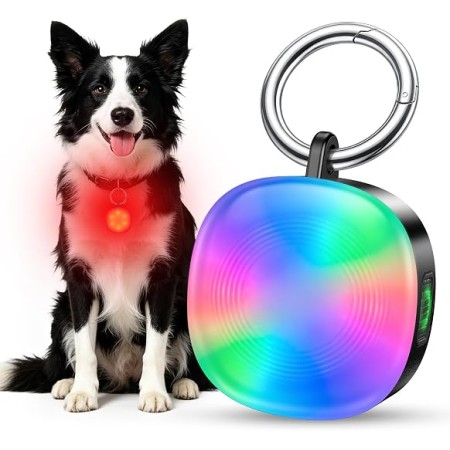 Cuvccn 100LM Ultra Bright Dog Collar Light Rechargeable, Dog Lights for Night Walking -4 Modes & RGB, IP66 Waterproof, Thickened Zinc Alloy Dog Light Clip On for Running, Camping, Hiking Cuvccn 100LM Ultra Bright Dog Collar Light Rechargeable, Dog Lights for Night Walking -4 Modes & RGB, IP66 Waterproof, Thickened Zinc Alloy Dog Light Clip On for Running, Camping, Hiking